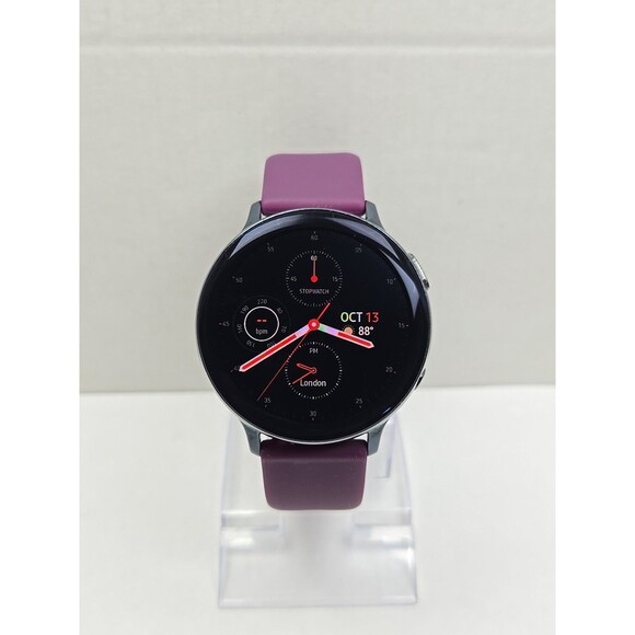 Samsung Galaxy Watch Active2 LTE 44mm SM R825U Black Stainless Works Watch Only - Picture 1 of 10